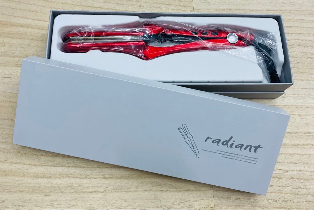 ラディアント シルクプロアイロン 35mm ヘアアイロン ラディアント 35mm シルクプロアイロン レッド 業務用 ストレート