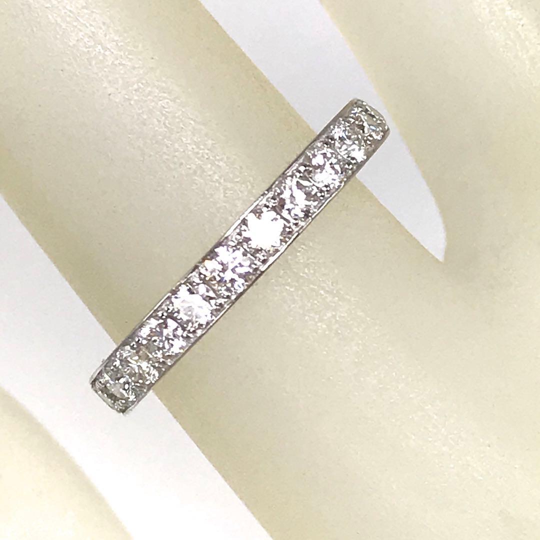 0.50ct 上質天然ダイヤモンド　PT950 エタニティリング