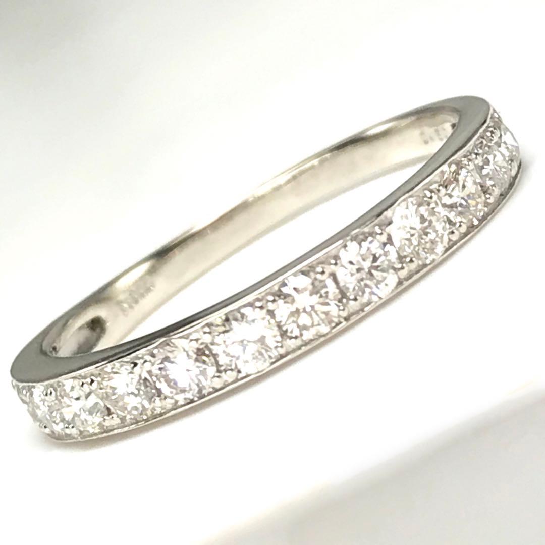 0.50ct 上質天然ダイヤモンド　PT950 エタニティリング