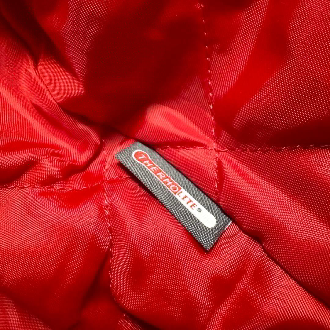 ナノユニバース シングルライダース ラムレザー 黒 赤 キルティング