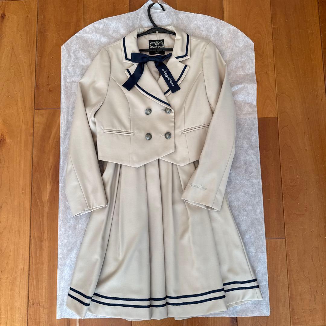 メゾピアノ　卒服　Mサイズ（150） 新品 卒服 メゾピアノ 卒業入学式 フォーマルセット 150 【匿名配送