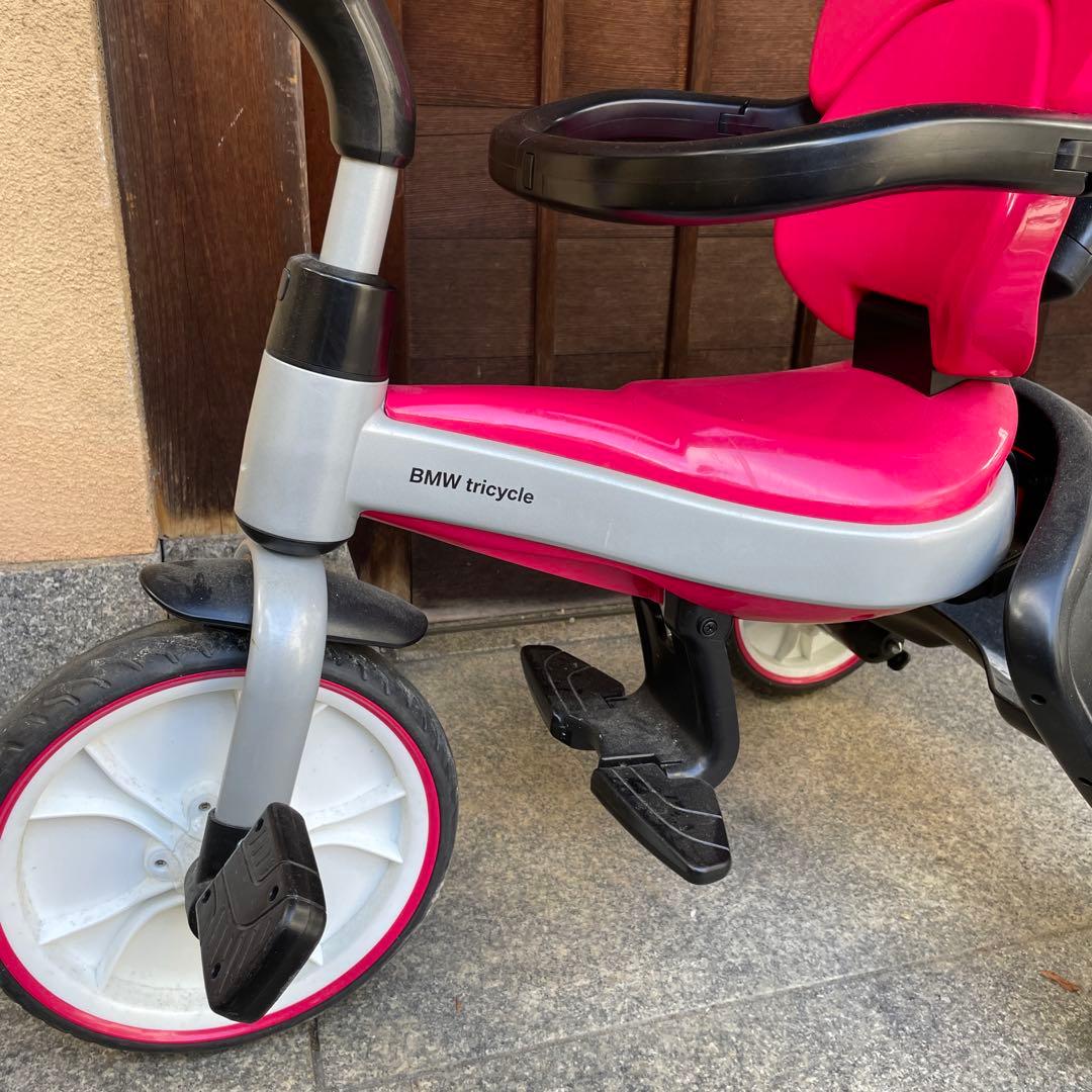 BMW 三輪車 ピンク 日よけ付き　正規ライセンス
