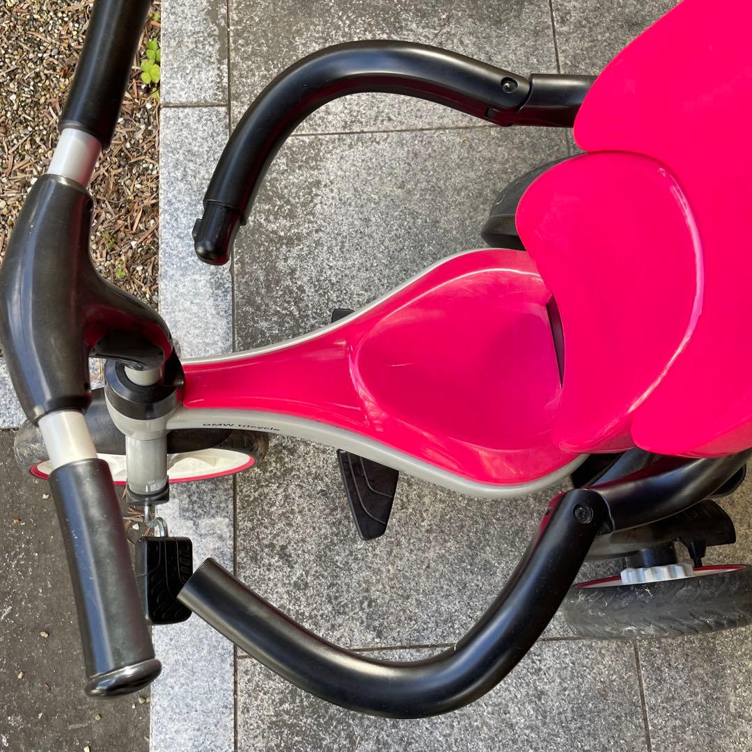 BMW 三輪車 ピンク 日よけ付き　正規ライセンス