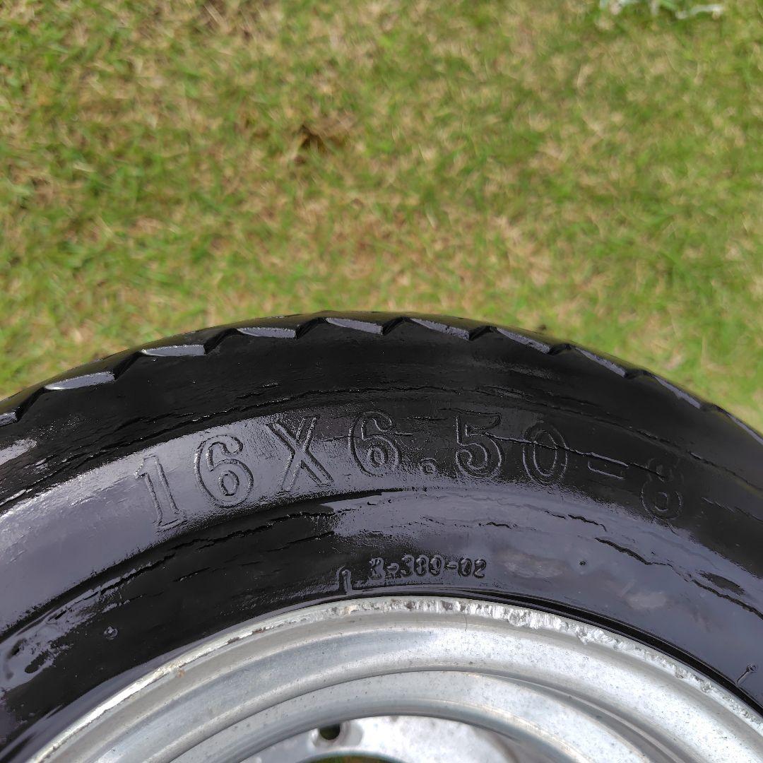 ジャイロ用　アルミホイール付きタイヤ 16x6.50-8