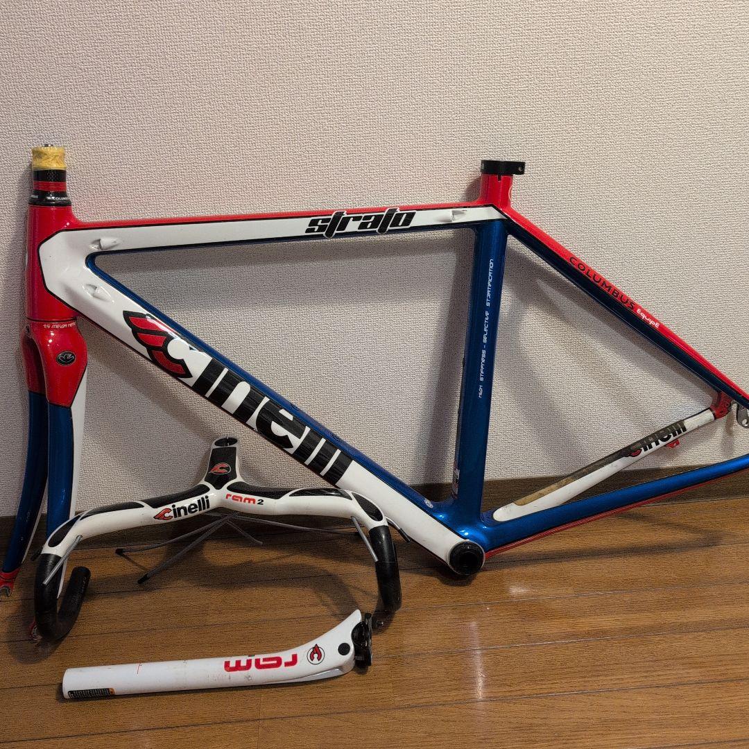 Cinelli Strato RAM2 カーボンハンドル シートポスト付きS Cinelli Strato RAM2 カーボンハンドル シートポスト付きS