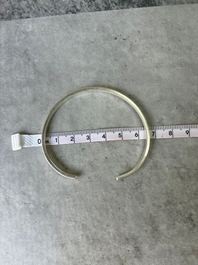 カレンシルバー バングル ユニセックス シンプル - メルカリ
