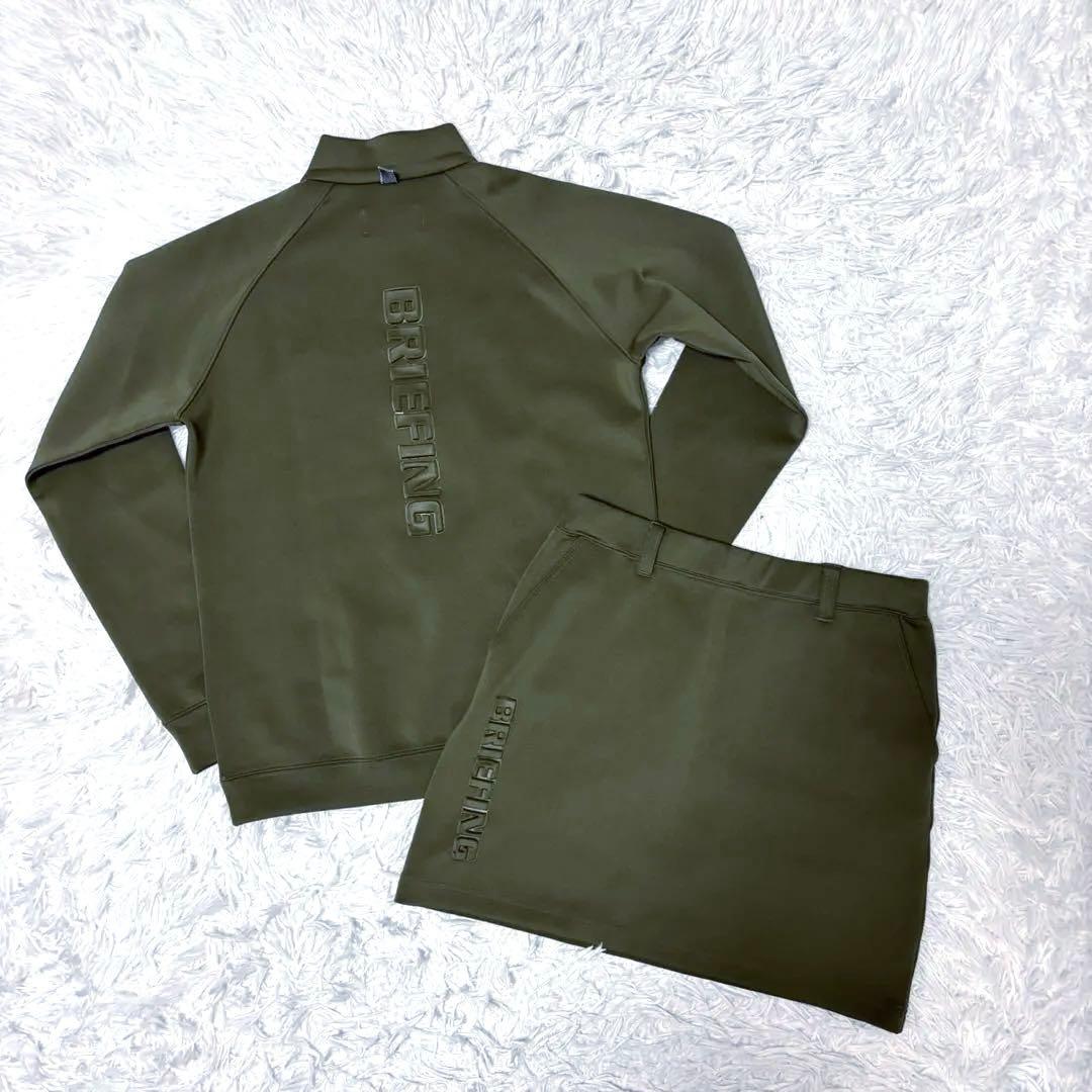 ブリーフィング ゴルフ ハーフジップ カーキ 3d トップス BRIEFING GOLF - 3D LOGO HALF ZIP | ハーフジップ | トレーナー
