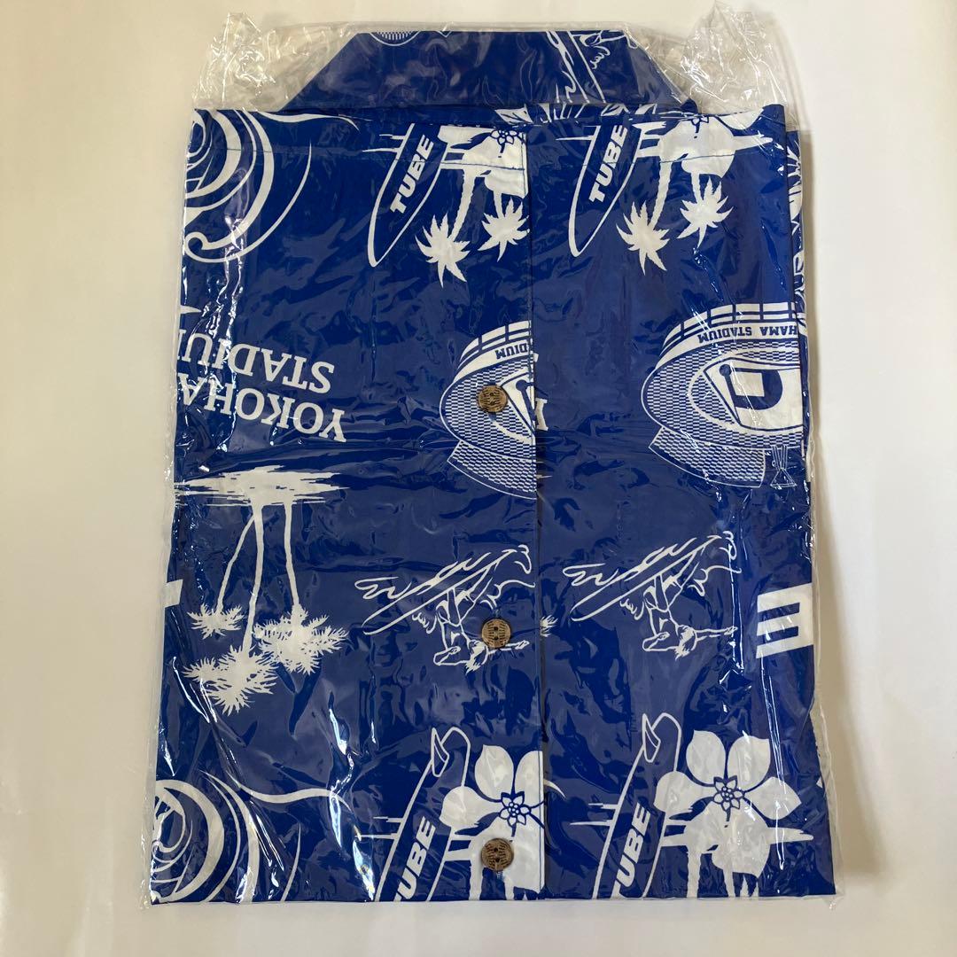 TUBE 横浜スタジアム アロハシャツブルー　ハワイアンホリデー