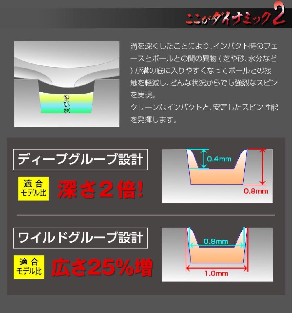 【選べる2本】世界最強バックスピン☆止まって戻って寄せワン連発の激スピンウェッジ