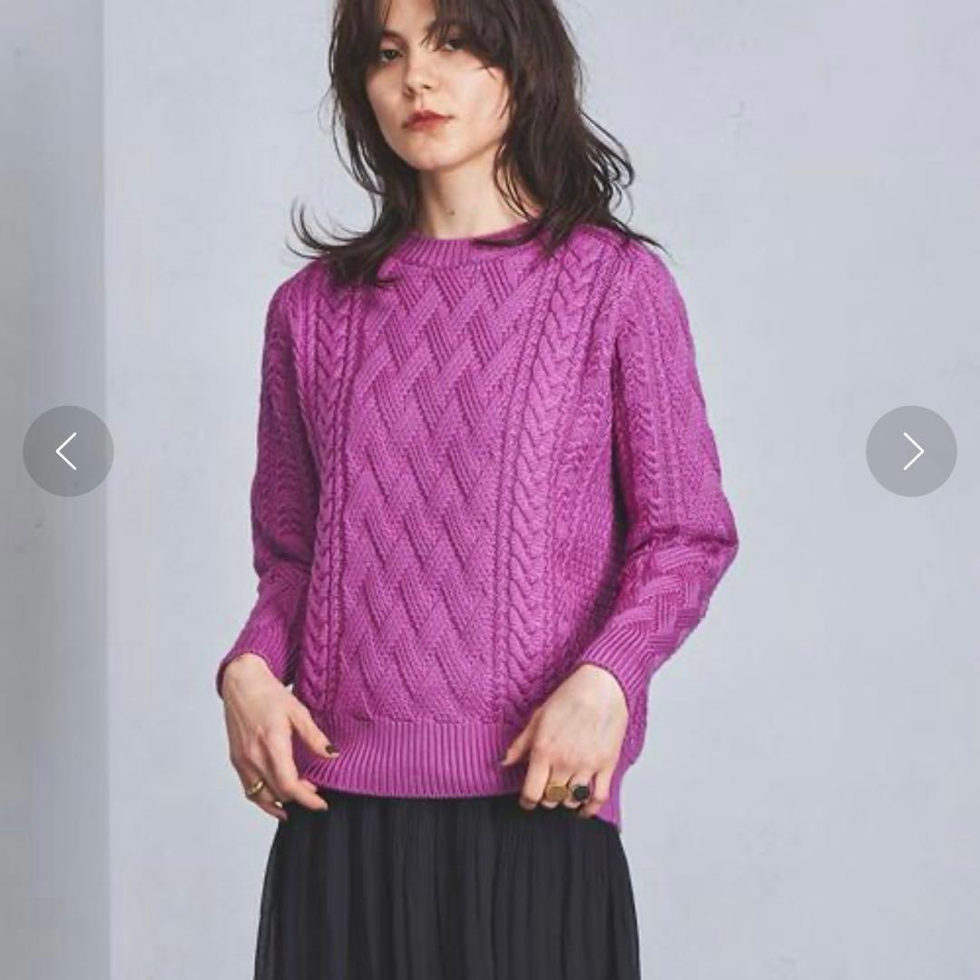 BATONER アローズ別注ケーブルニットセーター 美品 バトナー - メルカリ