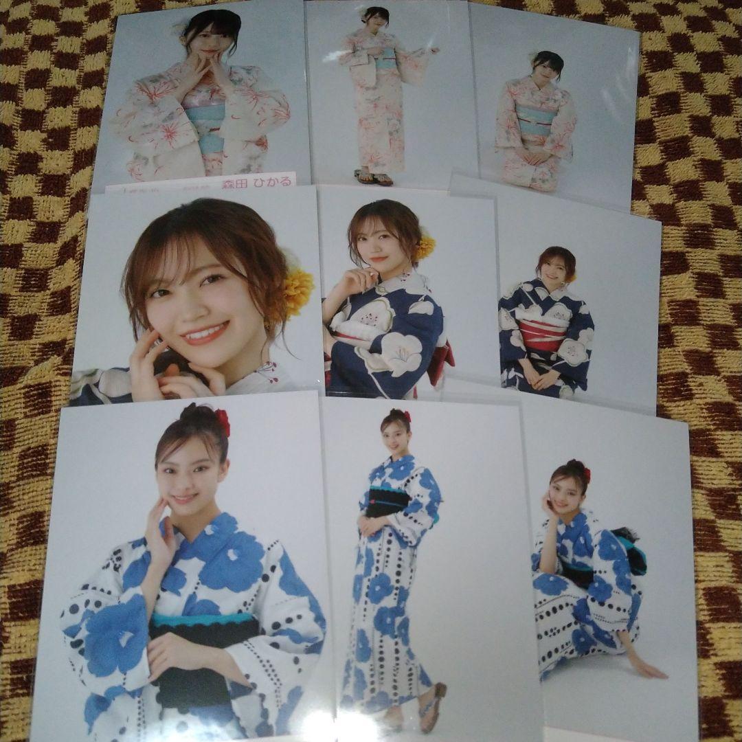 櫻坂46 生写真 2025年浴衣 森田松田遠藤光莉 3セミコンプ - メルカリ