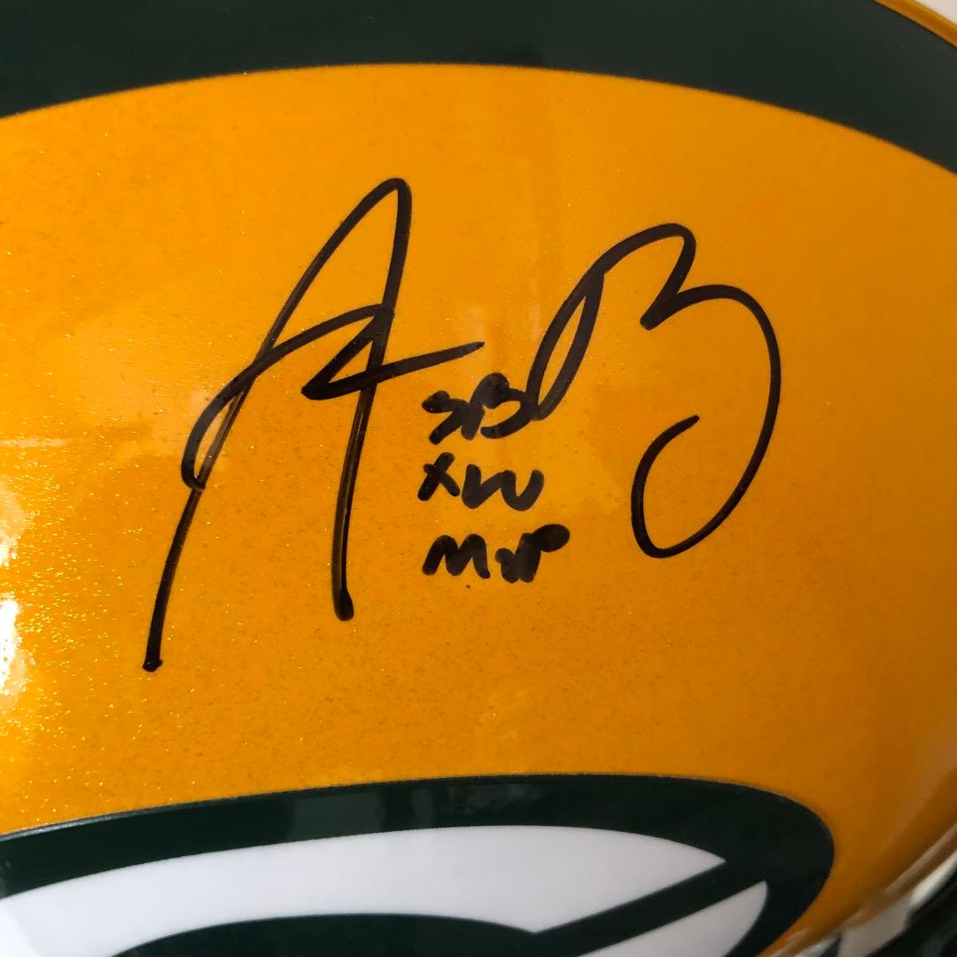 アーロンロジャース Green Bay Packers サイン入りヘルメット - メルカリ
