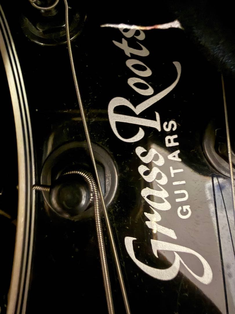 GrassRoots エレキギター ブラック ハードケース付き