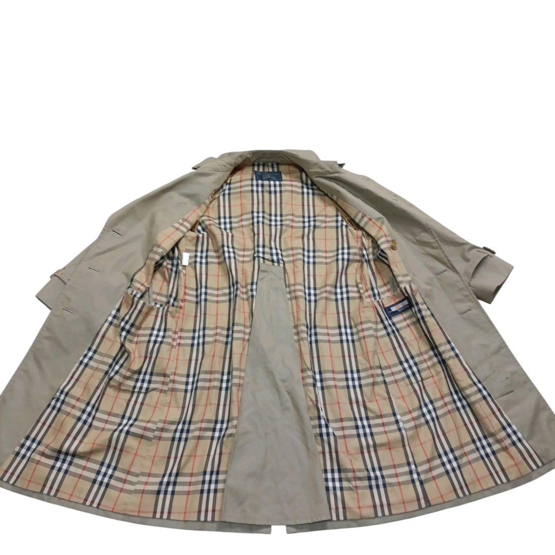✨BURBERRY 英国製 ノバチェック ダブル ベルト付 トレンチコート M