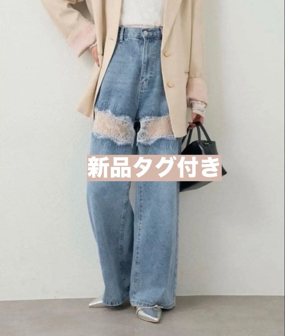 mystic レース切替デニム 0 - メルカリ