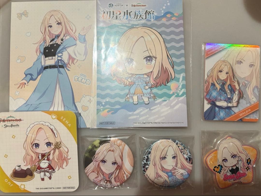 十王星南まとめ売り/缶バッジ/アクリルバッジ/紙類/学マス/学園