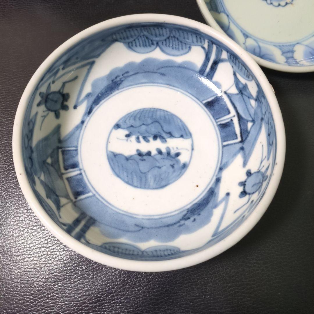 古伊万里染付 なます皿 くらわんか皿 時代物 2枚 - メルカリ