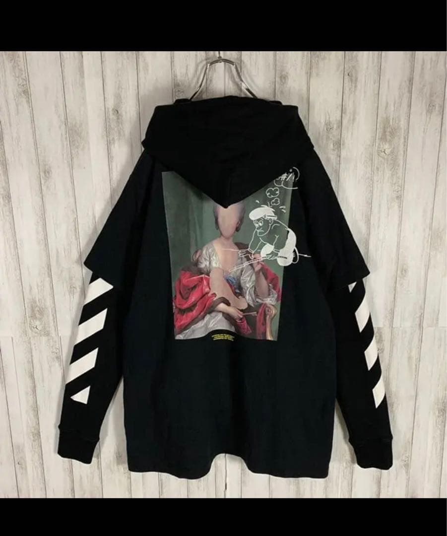 即モデル オフホワイト Off-White パーカー 確実正規品