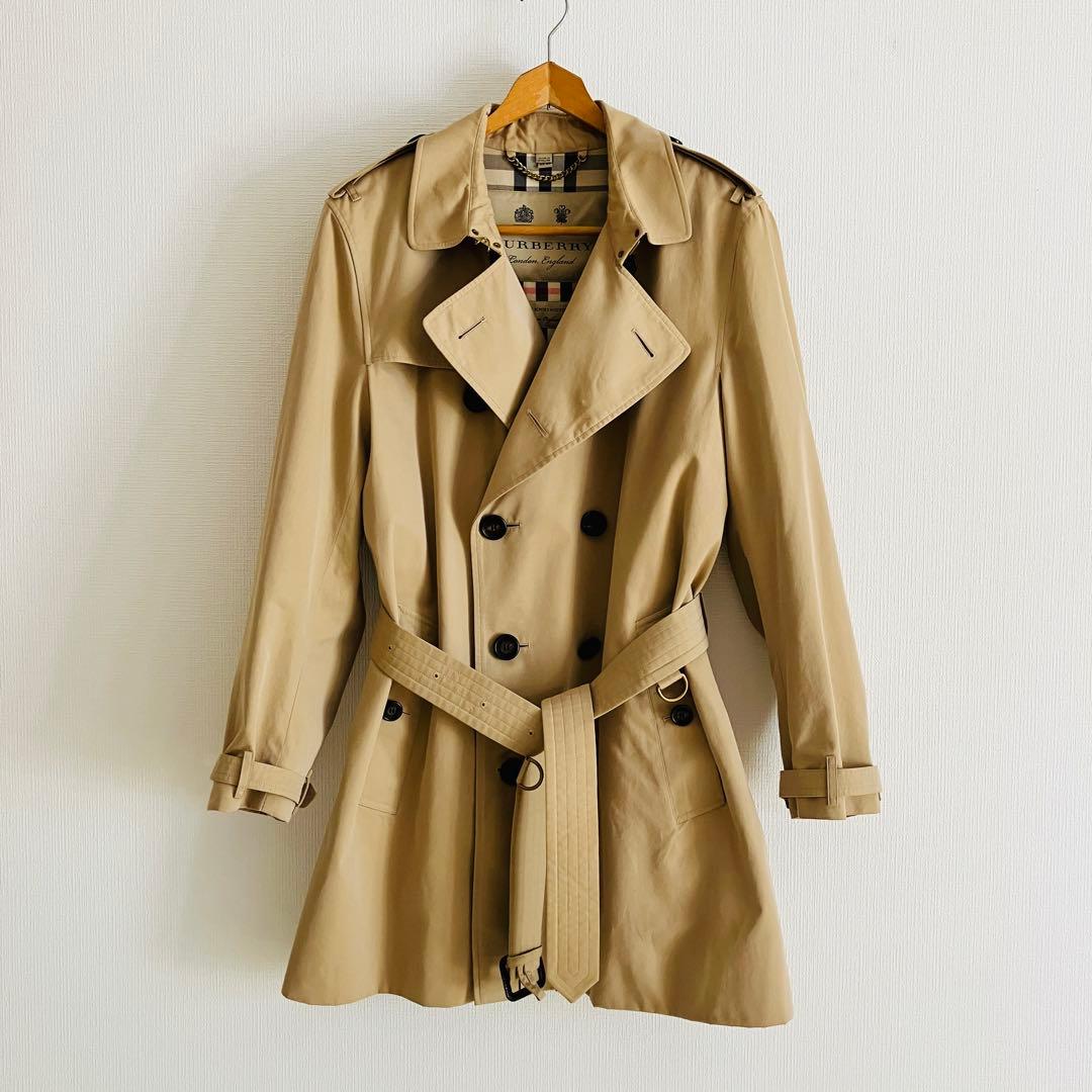 バーバリー ケンジントン トレンチコート メンズ ハニーベージュ