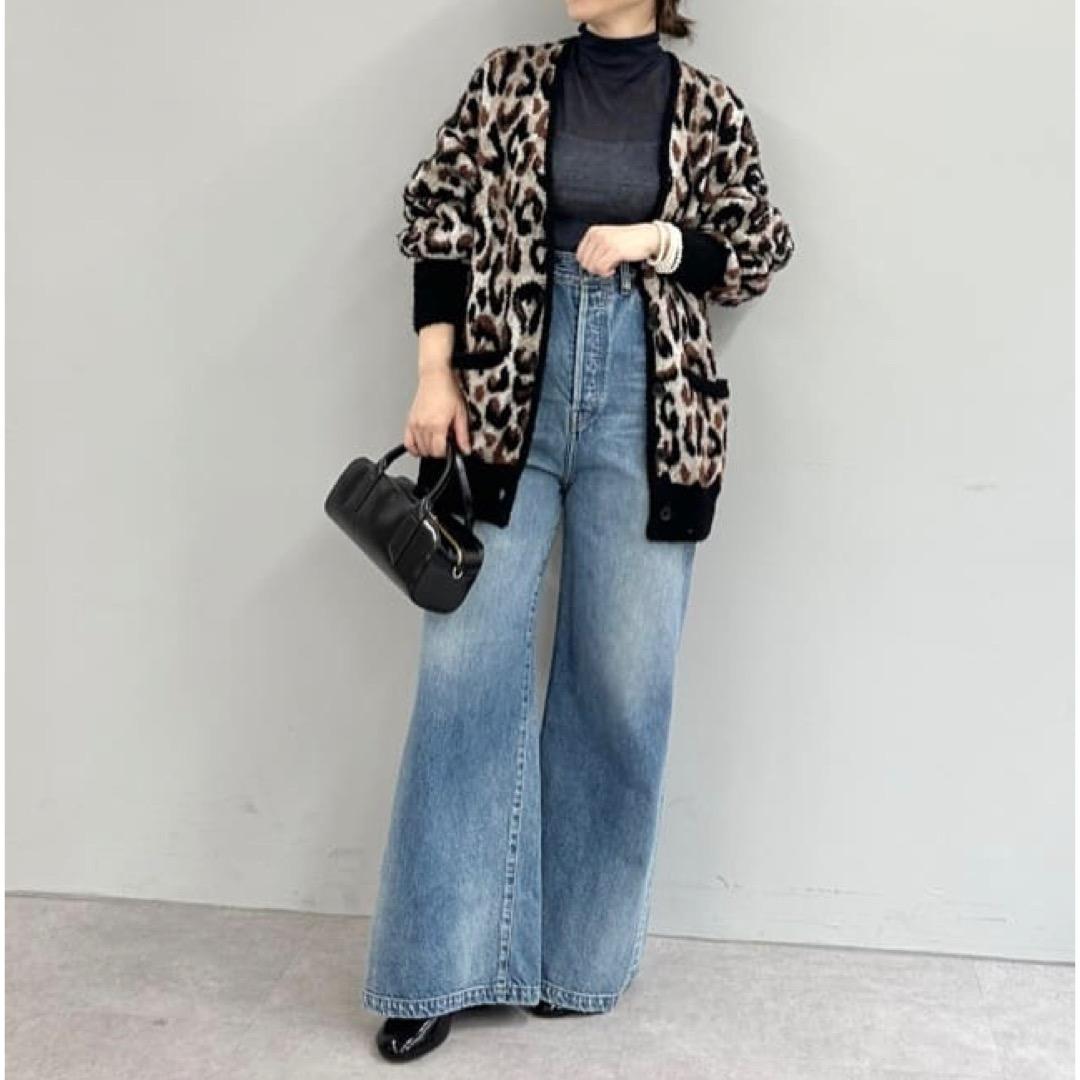 美品 Whim Gazette 24AW 2wayレオパードシャギーカーディガン - メルカリ