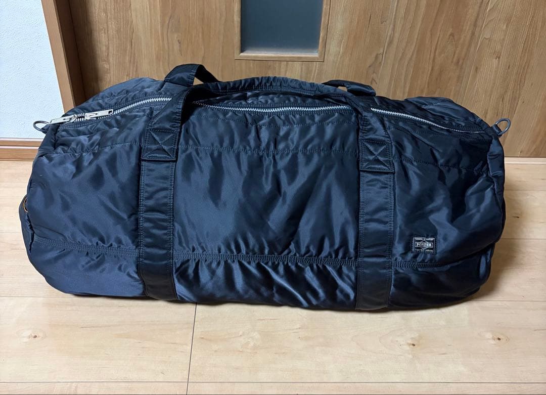 porter ポーター ドラム ボストンバッグ ナイロン タンカー 2way 黒 極美品】ポーター タンカー ボストンバッグ ブラック 2way ドラム型 M