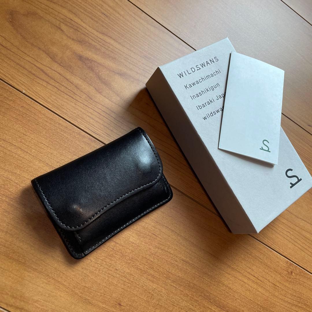 ワイルドスワンズ タング フルグレインブライドル ブラック ライニング仕様 多機能コインケース《タング》フルグレインブライドル｜WILDSWANS