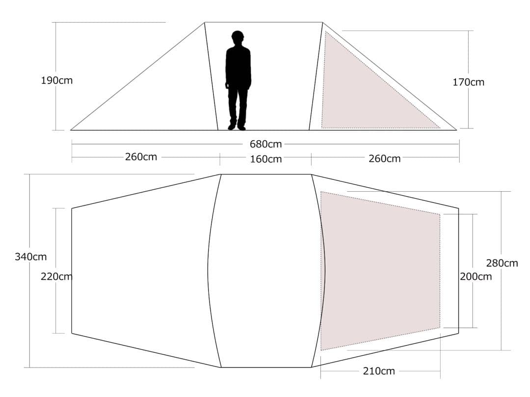 値下げ！READY Tent -Airvan- 　M.W.M