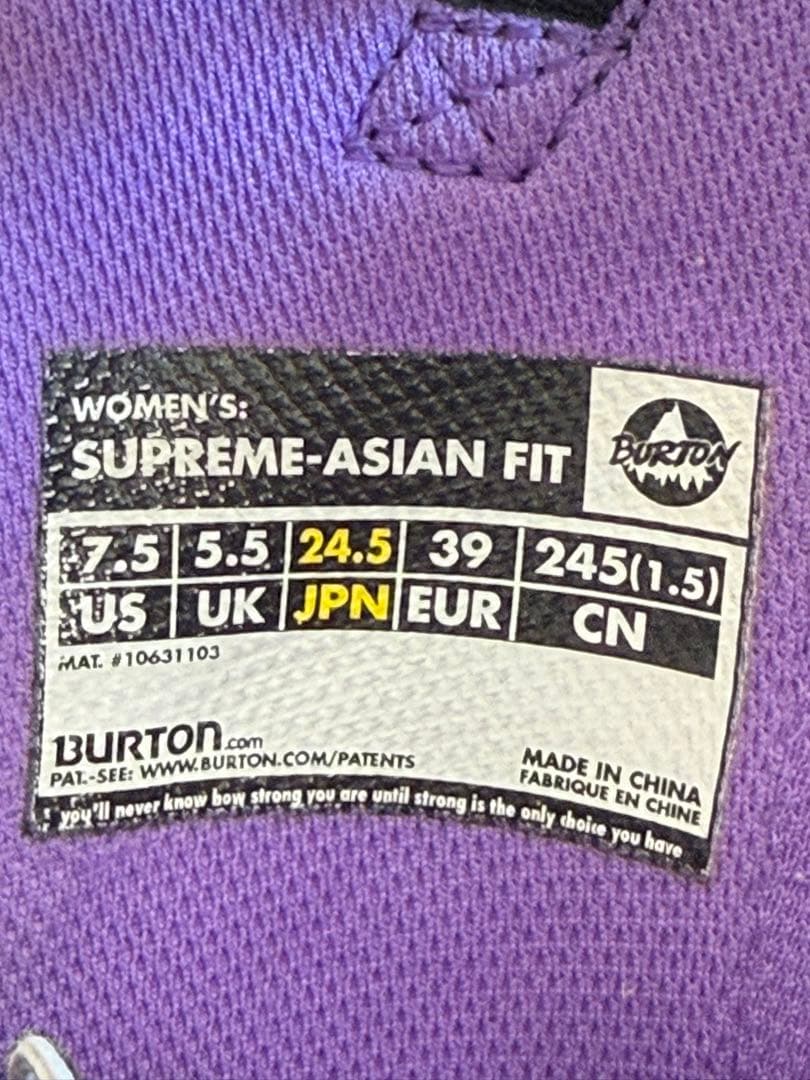 Burton スノーボードブーツ 女性用 24.5cm