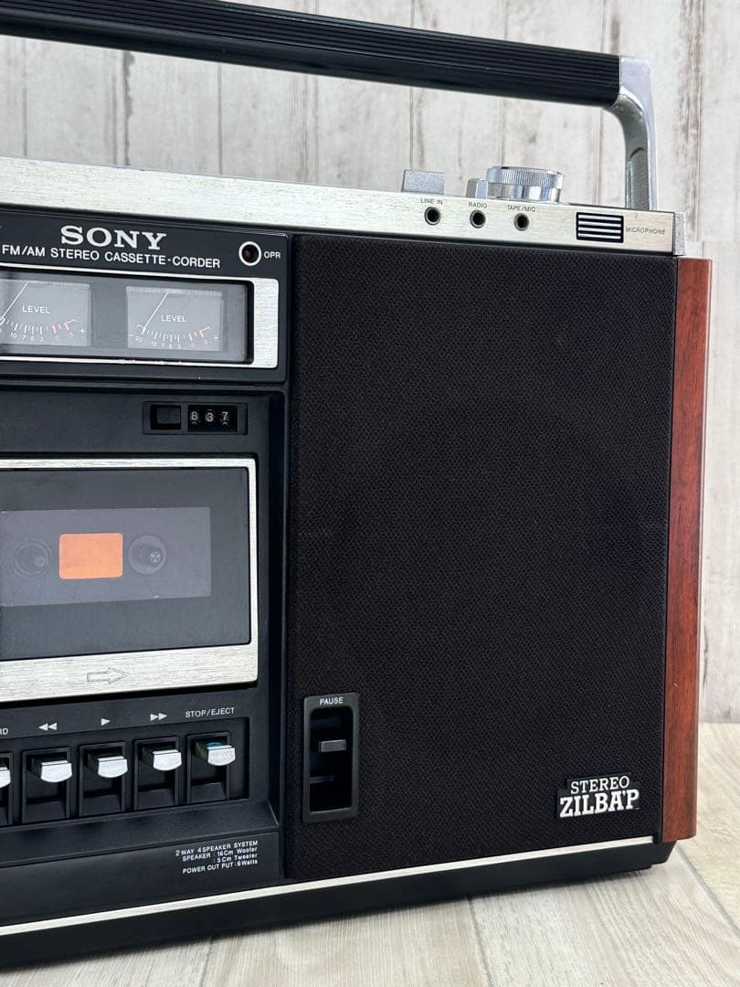 動作品| SONY ソニー ラジカセ CF-6600 昭和レトロ当時物 ラジオ
