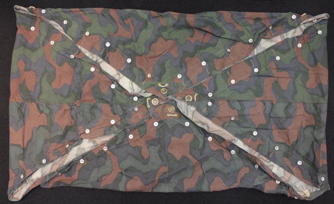 USED ノルウェー軍幕 カモ2 ポンチョテントシート 1枚 ミリタリー