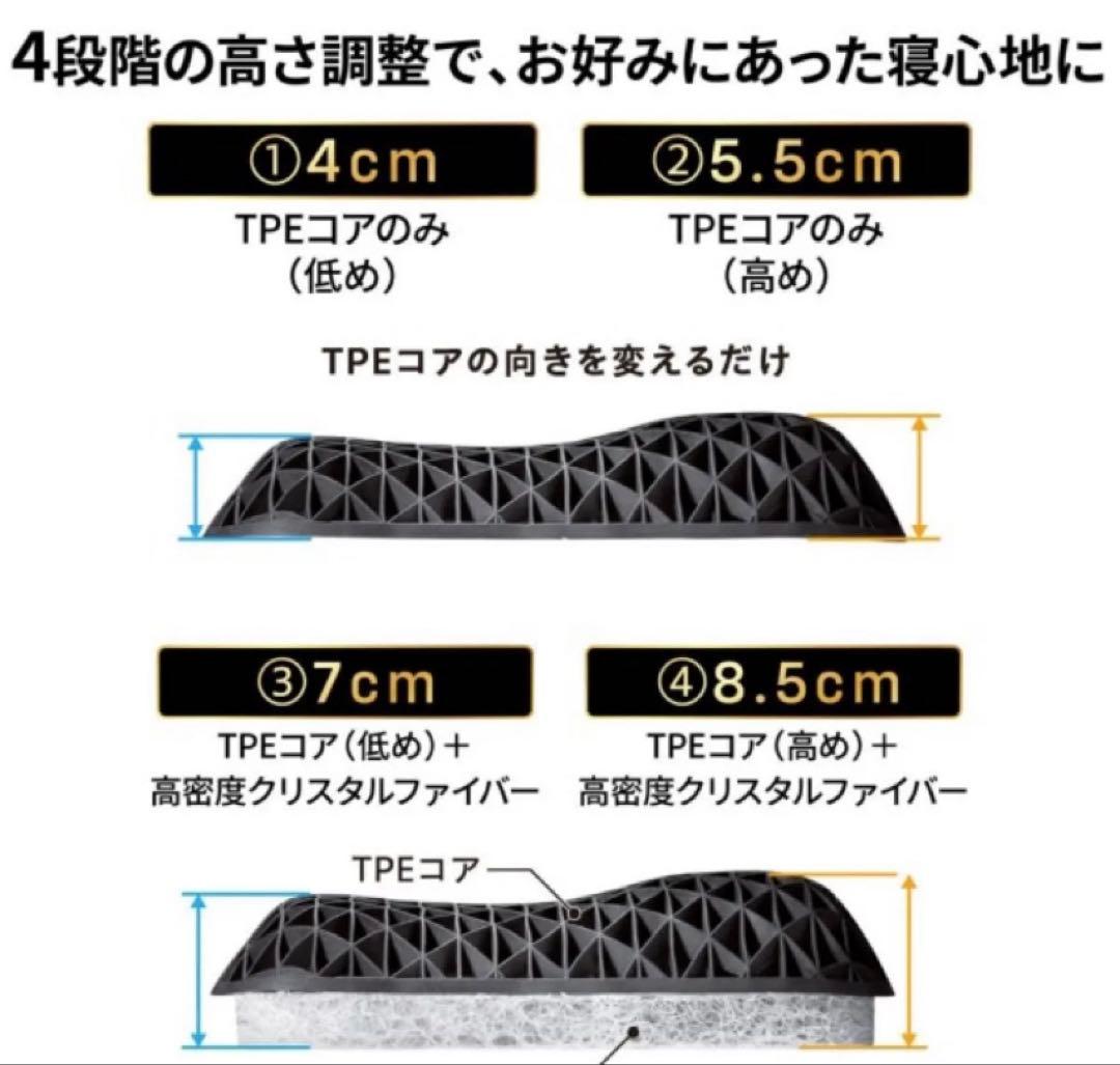 ヒツジのいらない枕 -Fit- 高さ調整が可能なモデル