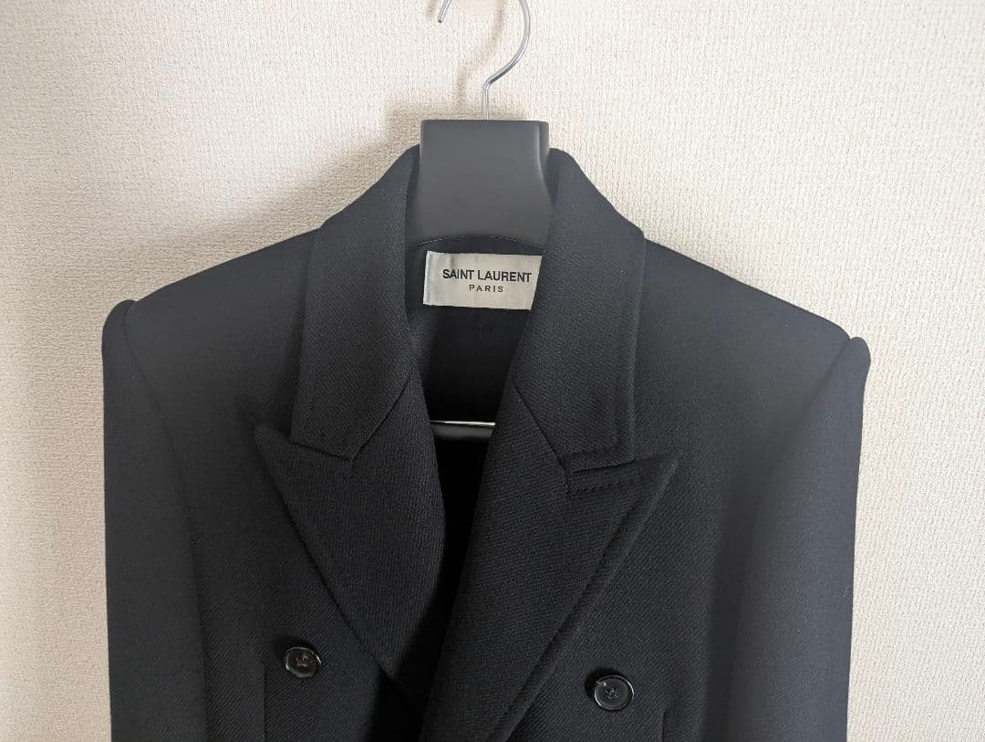 美品 saint laurent ダブルブレストコート 42 サンローラン - メルカリ
