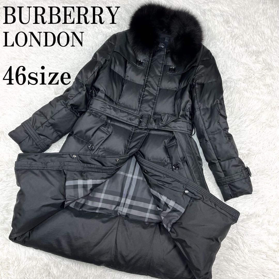 極美品 バーバリーロンドン ベルテッドダウンコート ファー着脱可能 大きいサイズ BURBERRY（ダウンコート ・ ベージュ系）のフリマアイテム一覧