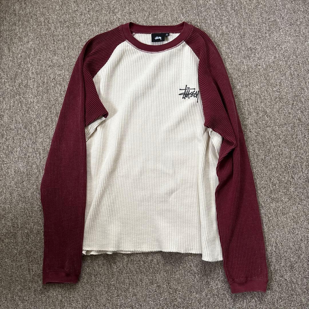 stussy Raglan Thermal 2-tone M サーマル - メルカリ