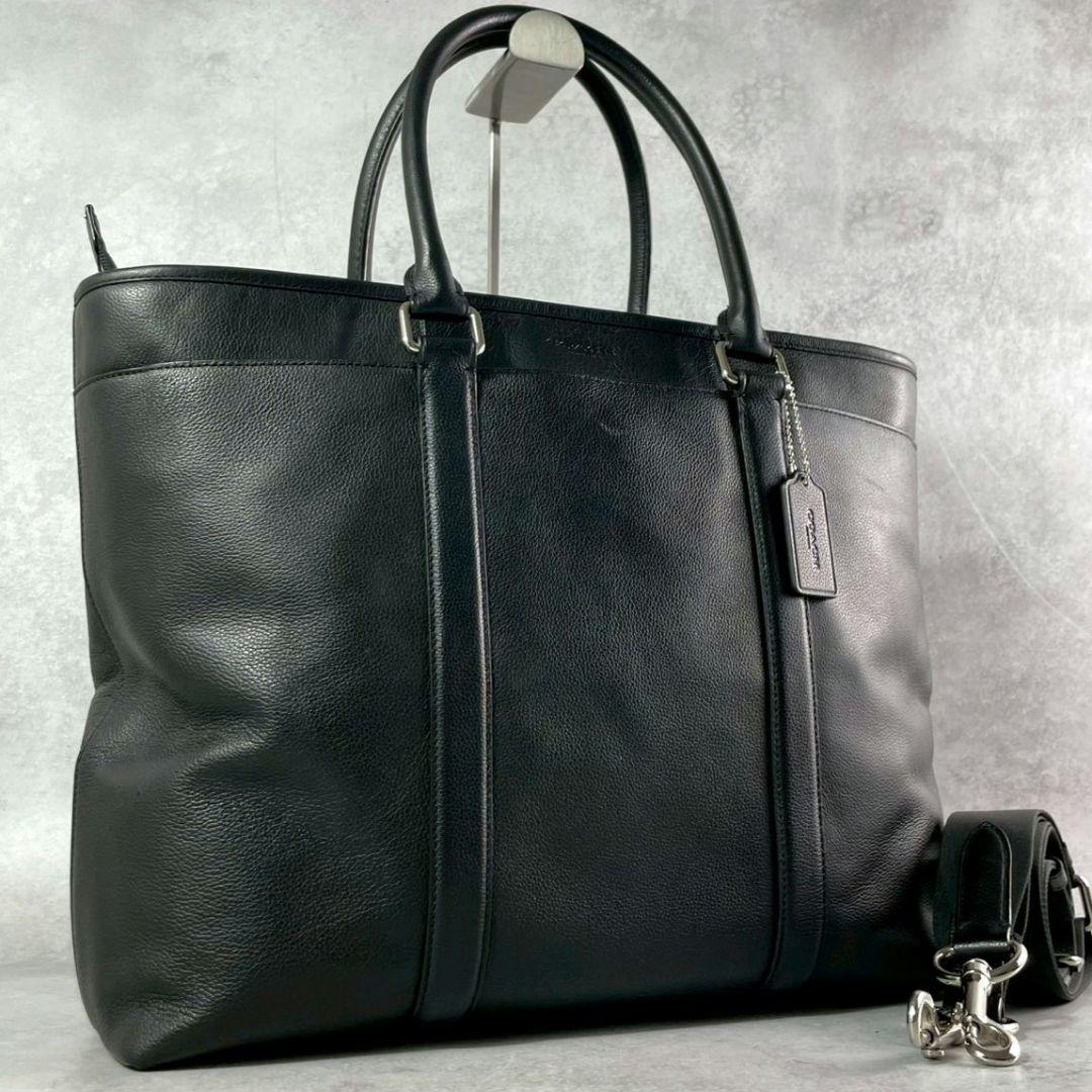 極美品 コーチ メトロポリタン 2way トートバッグ ビジネスバッグ 本革 黒 極美品 COACH コーチ メトロポリタン 2way トートバッグ ビジネス