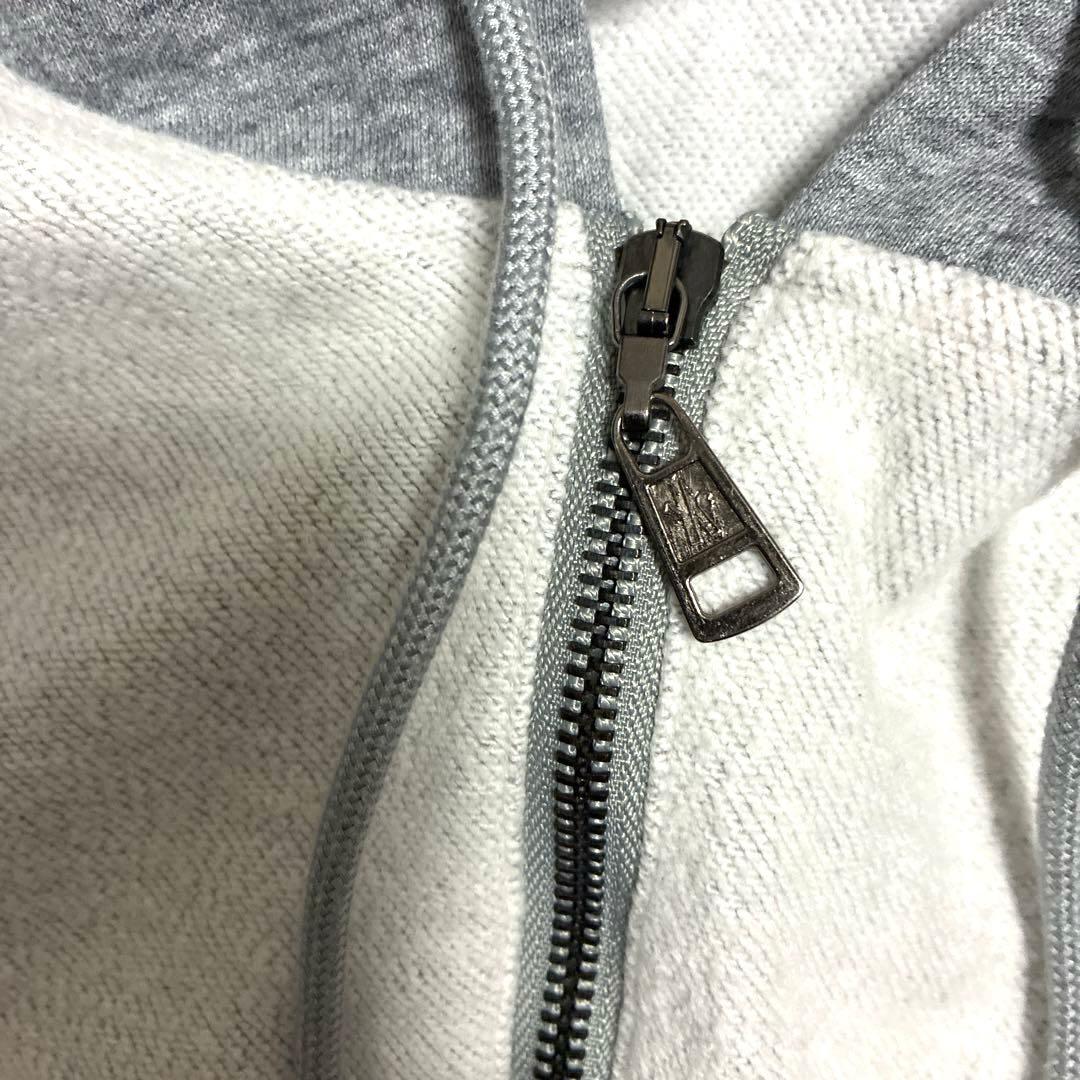 MONCLER モンクレール ダブルロゴ ジップパーカー グレー L相当 - メルカリ