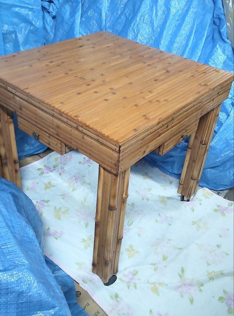 梅里竹芸製品のテーブル 値下げしました 人気