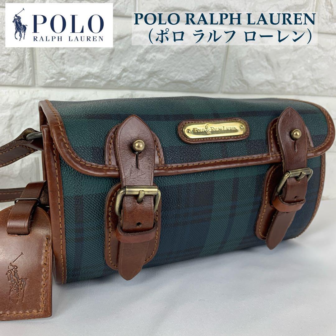✨美品✨ ポロラルフローレン ショルダーバッグ グリーン 緑 チェック