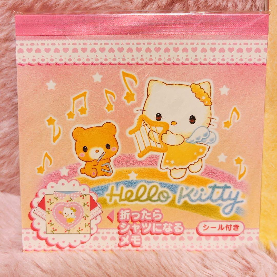 希少レア　ハローキティ　スウィートクローバー　メモ　ペン　缶　2003 サンリオ