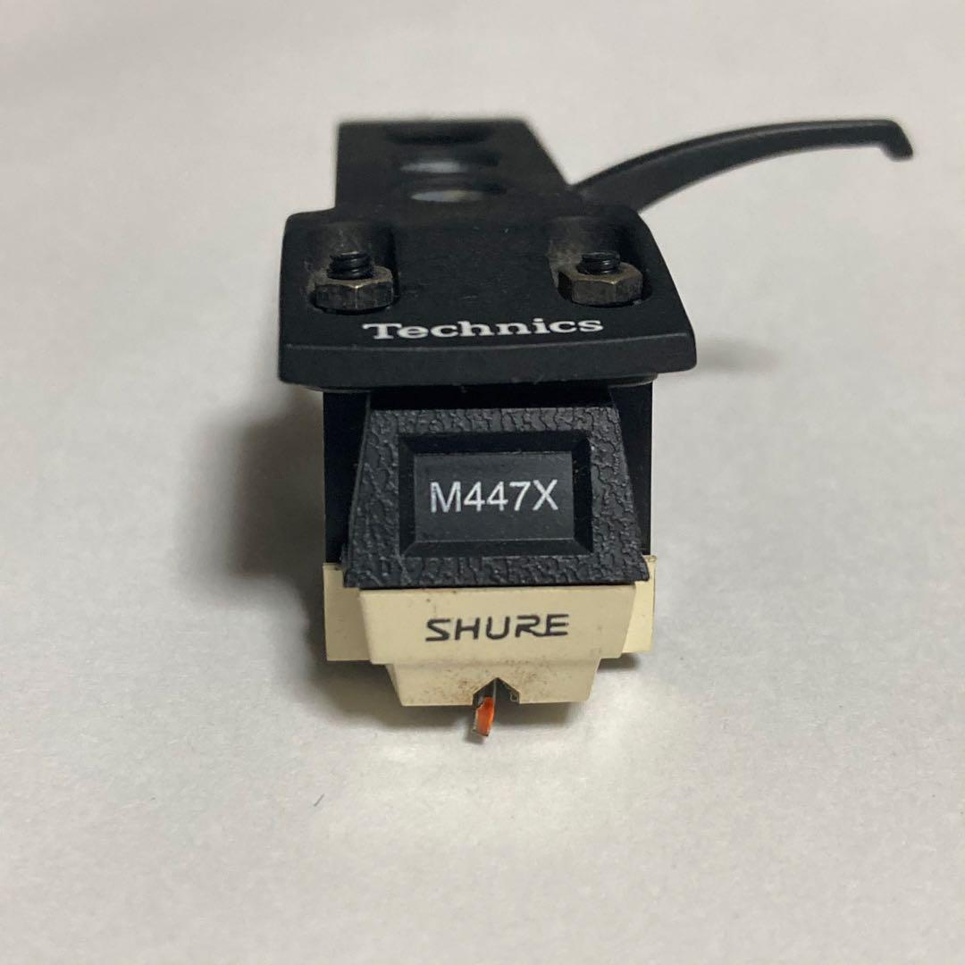 音出し確認済　Technics ヘッドシェル　カートリッジM447X SHURE SHURE M44G カートリッジ Technicsヘッドシェル 針付き - メルカリ