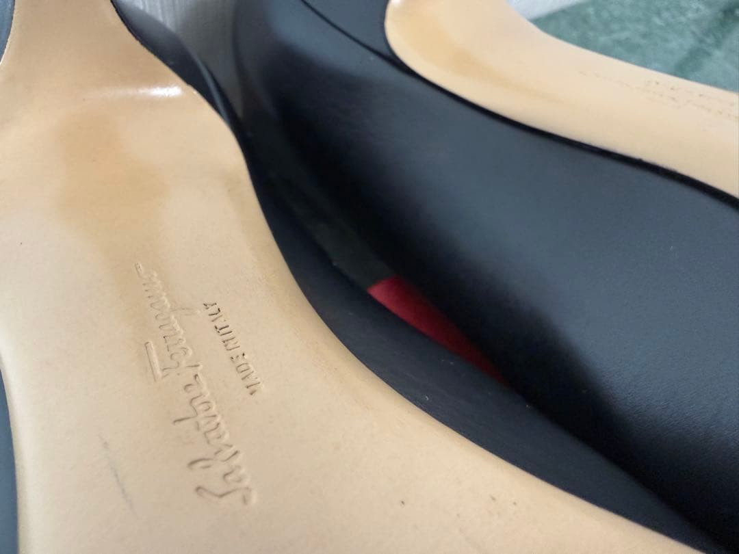 値下げ！靴 フェラガモ Ferragamo パンプス ブラック 24.5cm