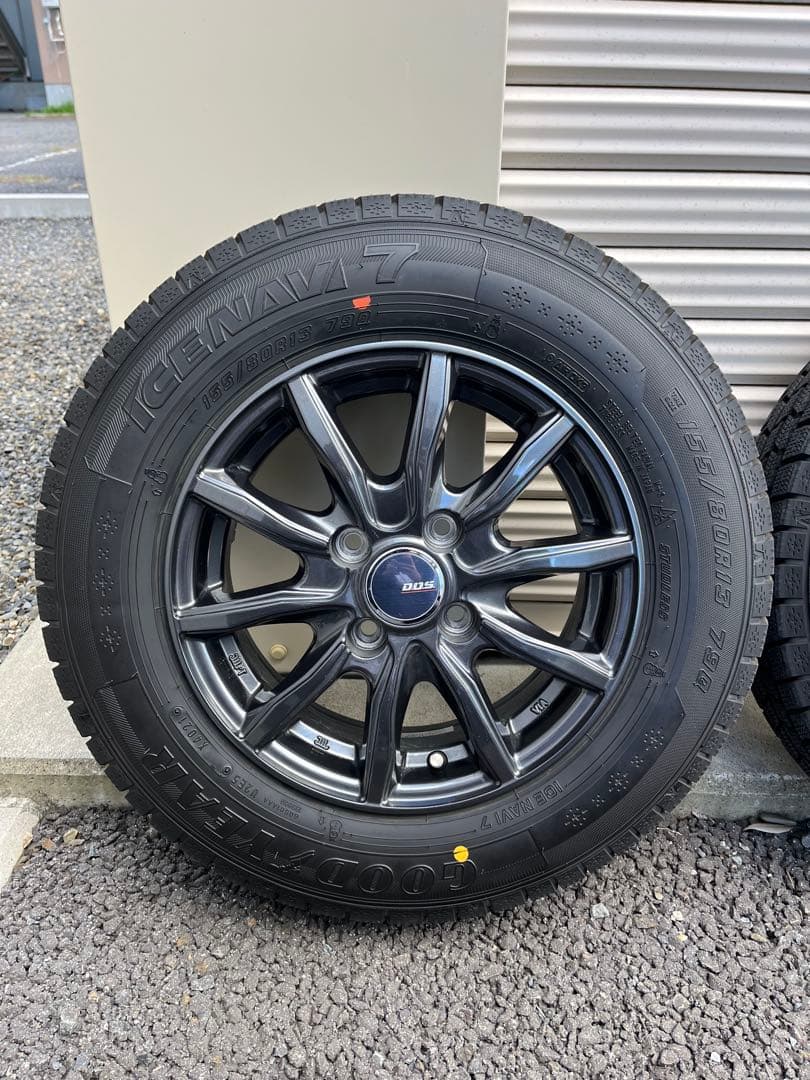 13インチスタッドレス　極美品　155/80/R13 軽自動車