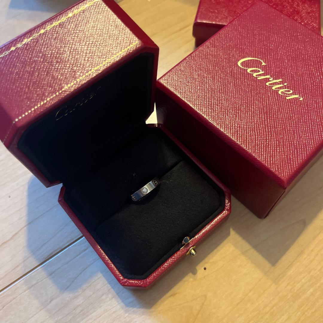 Cartier 一粒ダイヤ　ラブリング　50 正月明けまで値下げ！ LOVE（Cartier） 新品仕上げ カルティエ Cartier ラブリング スモール