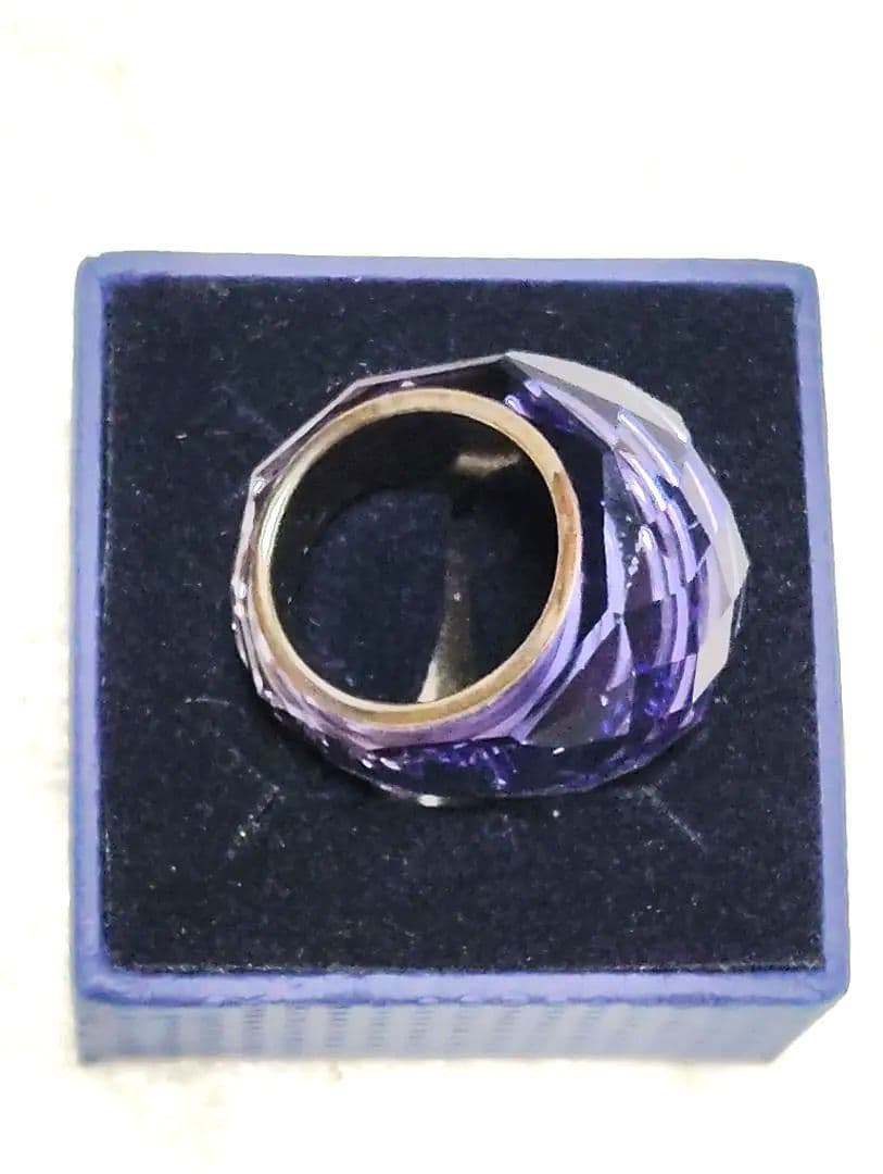 新品 正規品 スワロフスキー ニルヴァーナ リング 55 #13〜15 パープル