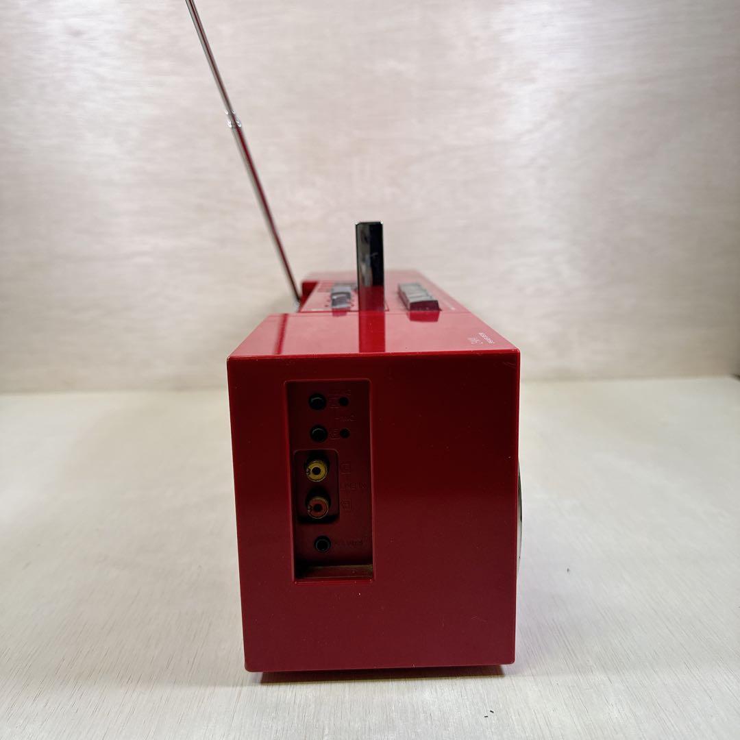 美品 National RX-F10 ラジカセ レッド 赤 通電・ラジオOK 赤 - メルカリ