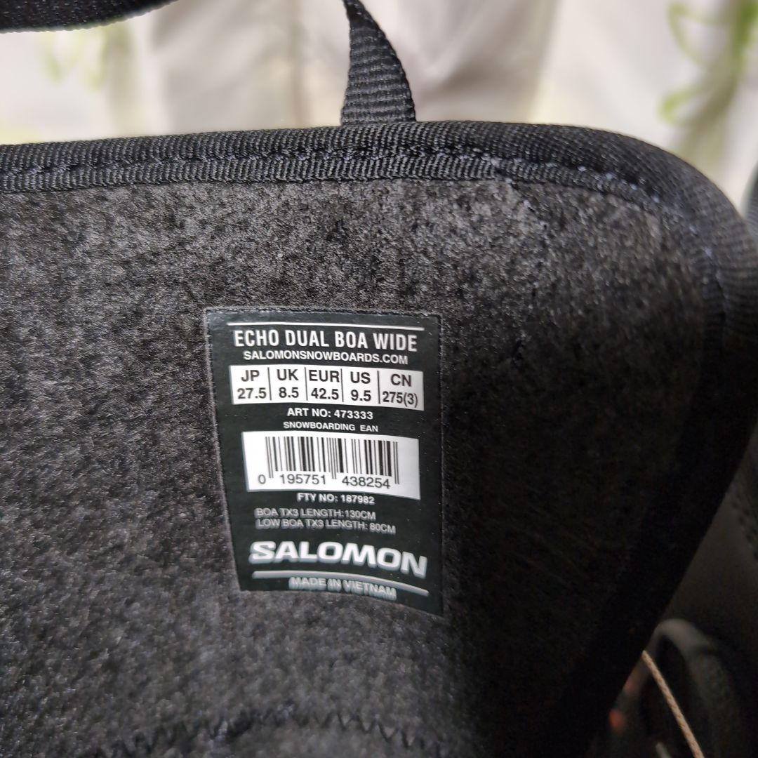 スノーボード SALOMON ECHO DUAL BOA WIDE 27.5cm