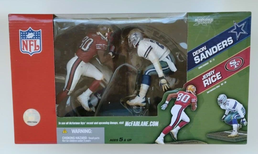 チ*マ様 マクファーレンNFL 2パック/Jライス&Dサンダース フィギュア Mcfarlane マクファーレン NFLフィギュア ライス＆サンダース - メルカリ