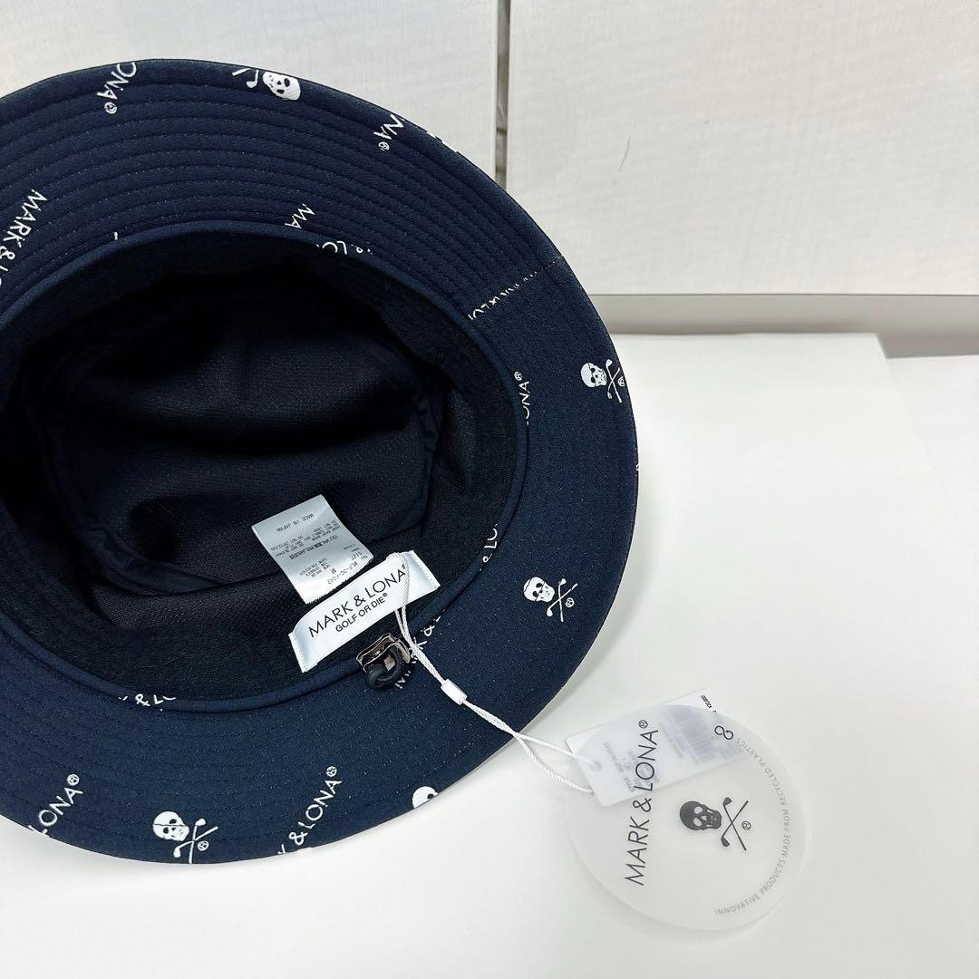 シュエット様♪ 新品 MARK&LONA バゲットハット 黒 帽子 マーク&ロナ 👜