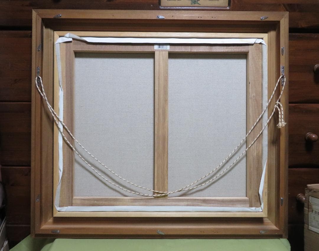 ◆  初夏の渓谷（仮題）　「H.Shimohira」　油彩　F10号   ◆