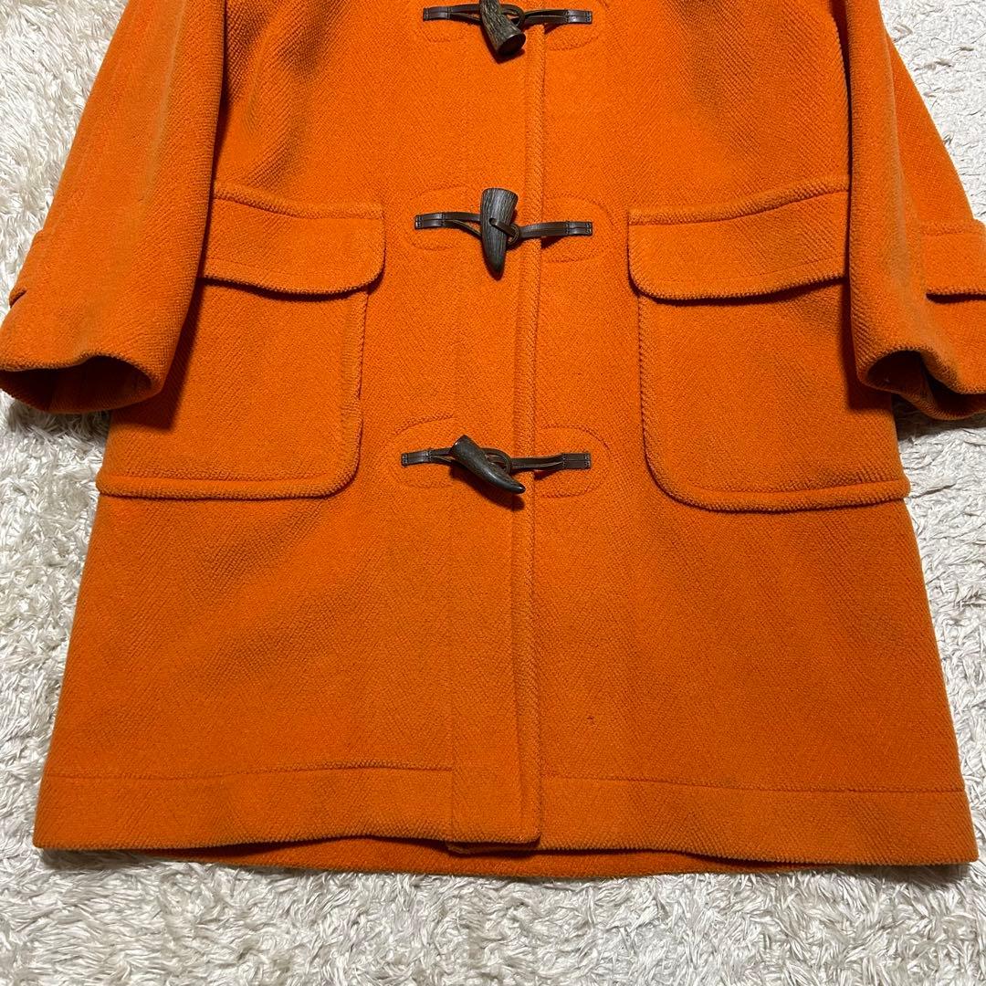 オールドイングランド ダッフルコート ヘリンボーン オレンジ L相当